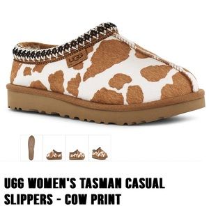 UGG Women's Tasman Casual Slippers - Cow Print